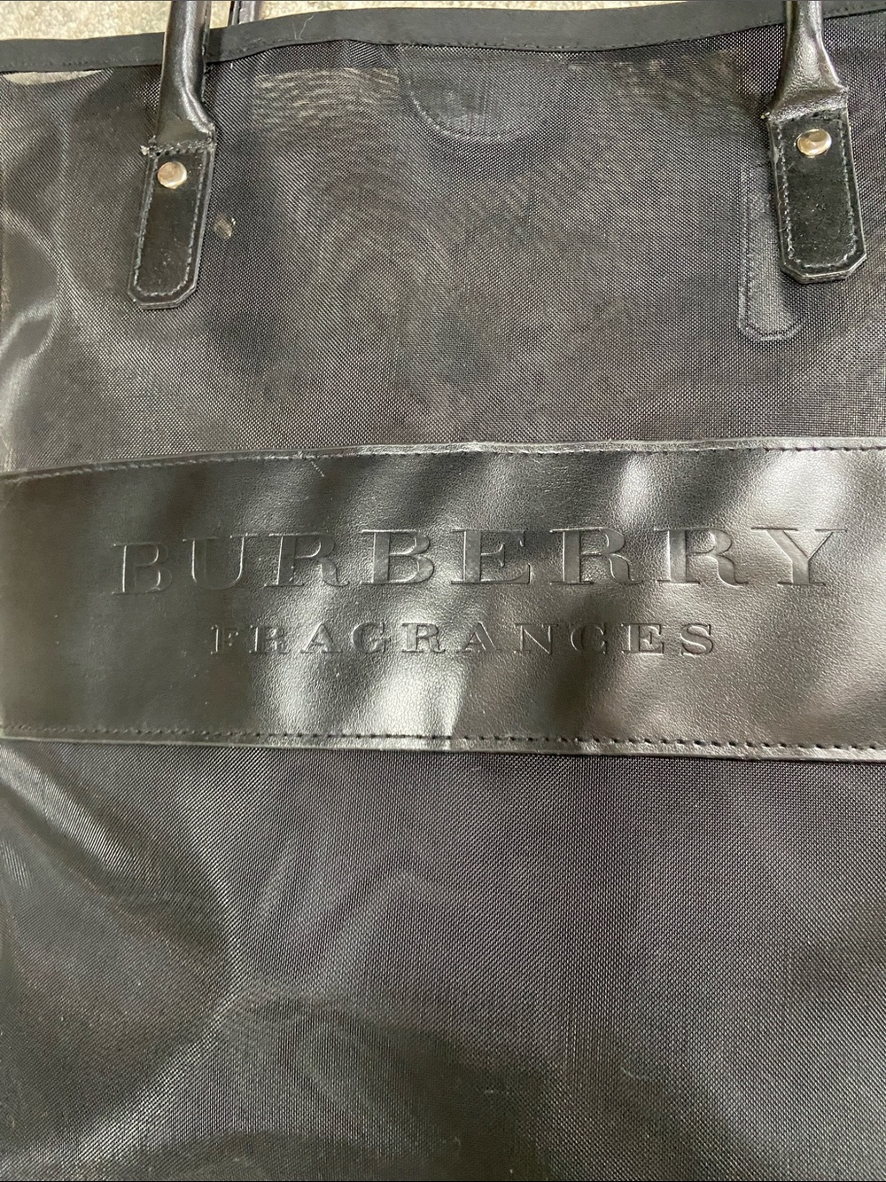 Burberry Fragrance Black Lined Mesh Tote Bag - Picture 5 of 10